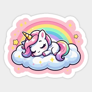 Sleeping unicorn Sticker